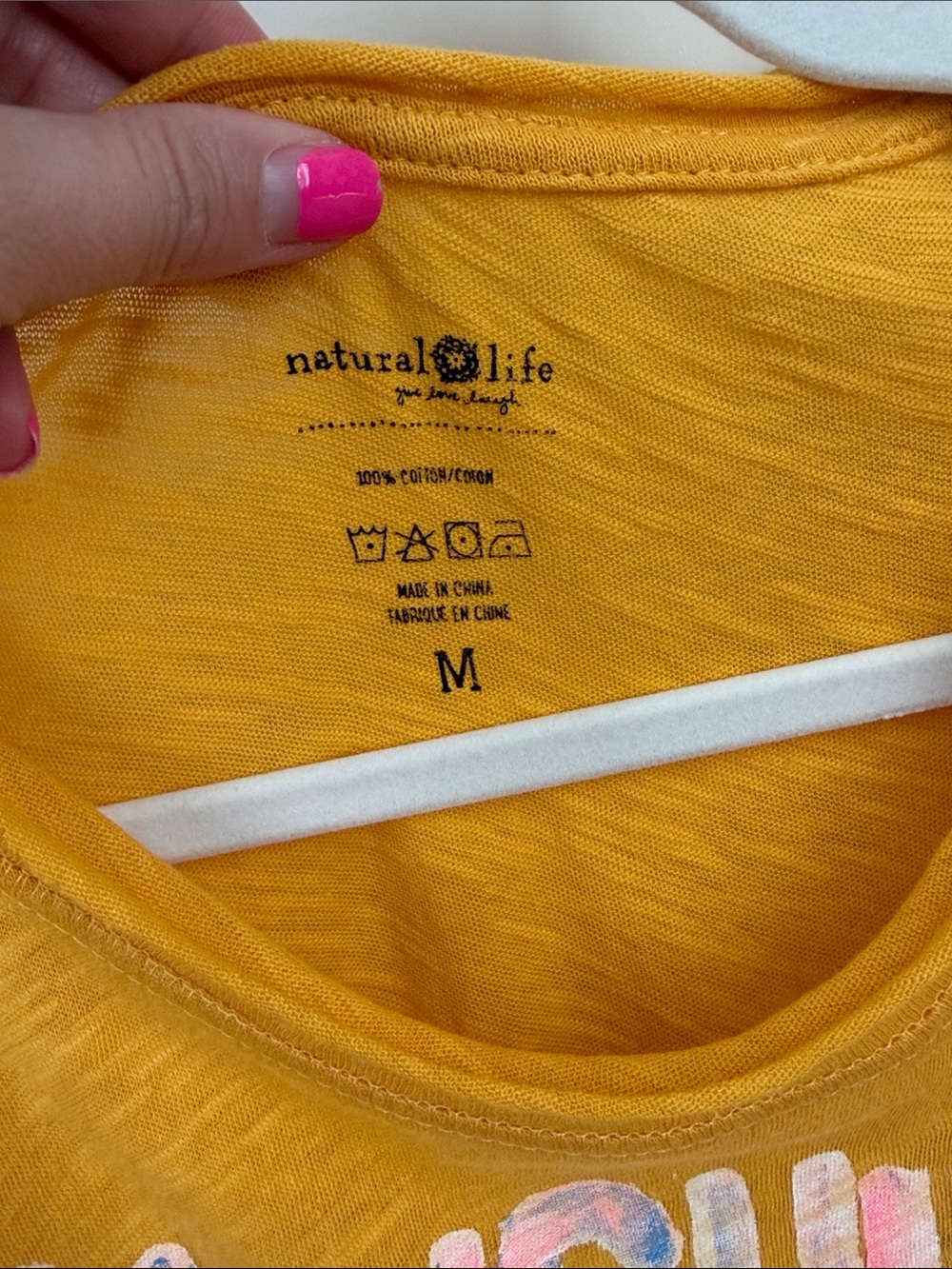 NATURAL LIFE Yellow Floral 'Sunshine Is My Favorite Color' Tee - Picture 6 of 7